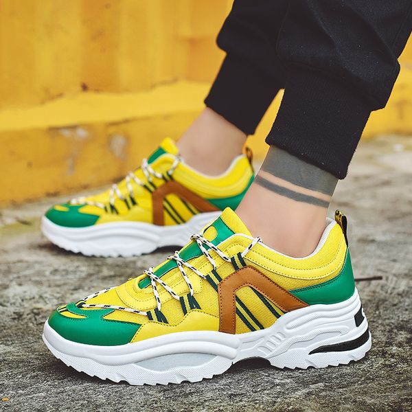 2019 style men sneakers height increasing yellow running shoes breathable jogging colors sport shoes male fitness cool shoe
2019 style men sneakers height increasing yellow running shoes breathable jogging colors sport shoes male fitness cool shoe