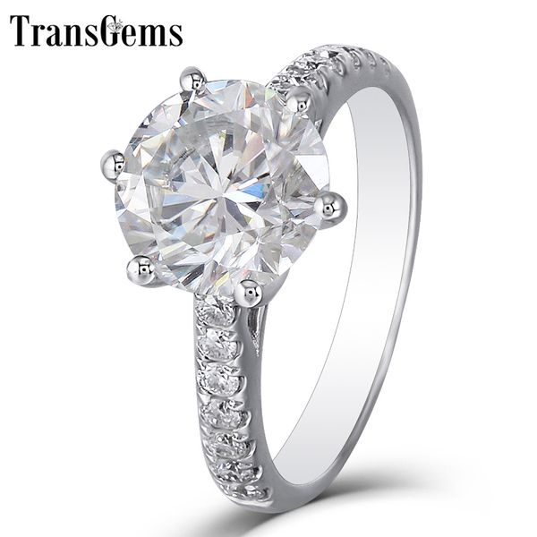 transgems 3ct carat fg color moissanite genuine 14k white gold engagement ring for women wedding gift with accents ladies ring y19061203, Slivery;golden
transgems 3ct carat fg color moissanite genuine 14k white gold engagement ring for women wedding gift with accents ladies ring y19061203, Slivery;golden