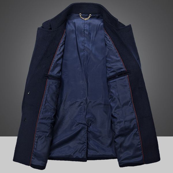 fashion long sleeve men long wool coat casual solid winter jacket pockets single breasted 9898, Black
fashion long sleeve men long wool coat casual solid winter jacket pockets single breasted 9898, Black