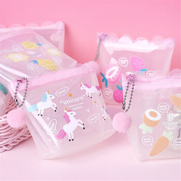 pvc fruit unicorn printed coin purse transparent protable cute money id card zipper wallet organizer for girls gift, Red;black
pvc fruit unicorn printed coin purse transparent protable cute money id card zipper wallet organizer for girls gift, Red;black