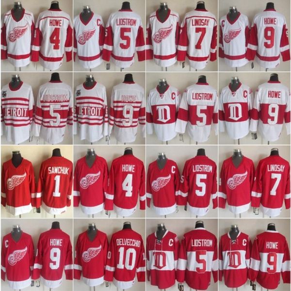 detroit 4 gordie howe ice jersey 1 terry sawchuk 7 ted lindsay red wings 9 gordie howe 5 nicklas lidstrom 10 alex delvecchio vintage classic, Black;red
detroit 4 gordie howe ice jersey 1 terry sawchuk 7 ted lindsay red wings 9 gordie howe 5 nicklas lidstrom 10 alex delvecchio vintage classic, Black;red