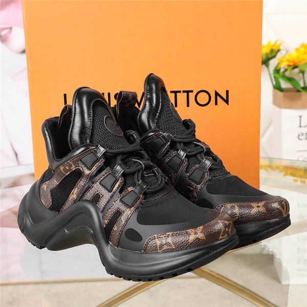 

2019newisvuitton 2019lv lovuitto luis vuiton archlight sneakers black monogram sneakers trainers sneakers with box