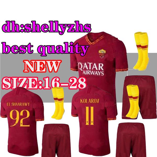 nouveau kit de soccer pour enfants du maillot de rome 19 20 domicile à 'extérieur el shaarawy pastore totti zaniolo ensemble garçon, Black;yellow
nouveau kit de soccer pour enfants du maillot de rome 19 20 domicile à 'extérieur el shaarawy pastore totti zaniolo ensemble garçon, Black;yellow