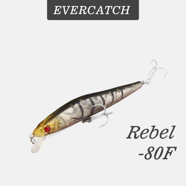 evercatch rebel 80mm/5.8g shallow diving jerkbait floating minnow ater fishing lures tackle rattlin wobblers bass pike trout
evercatch rebel 80mm/5.8g shallow diving jerkbait floating minnow ater fishing lures tackle rattlin wobblers bass pike trout