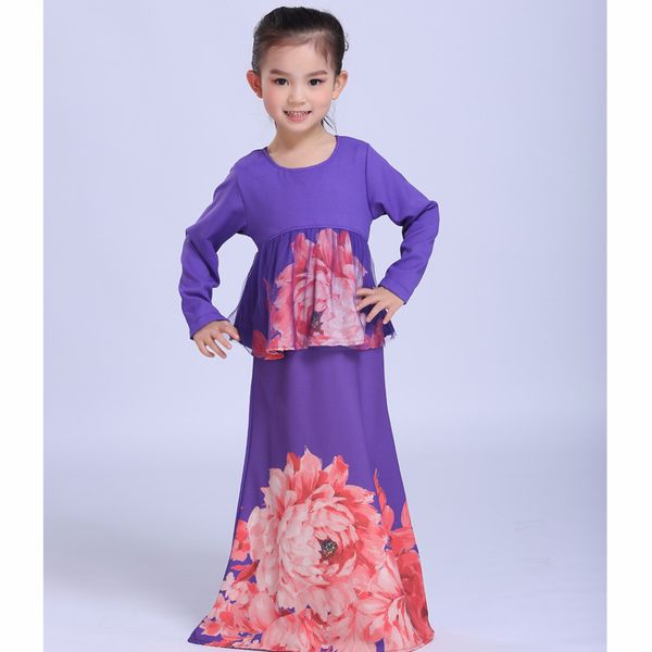 muslim children islamic abaya printed flowers kids dress djellaba patchwork dubai robe traditional clothing kids burqa 04, Red
muslim children islamic abaya printed flowers kids dress djellaba patchwork dubai robe traditional clothing kids burqa 04, Red