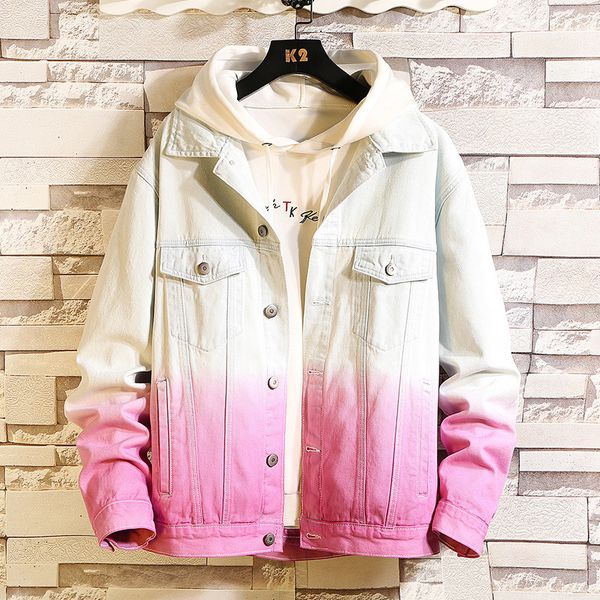 #3427 gradient color hip hop coat for men plus size 5xl streetwear denim jacket men jeans jacket loose mens clothing denim coat, Black;brown
#3427 gradient color hip hop coat for men plus size 5xl streetwear denim jacket men jeans jacket loose mens clothing denim coat, Black;brown