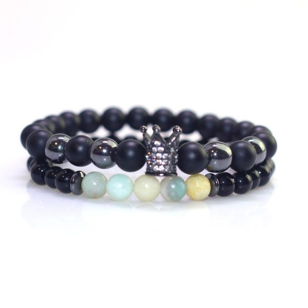charm natural stone bracelet crown black matte beaded bracelets handmade men women prayer chain couple jewelry gift 10pcs/lot
charm natural stone bracelet crown black matte beaded bracelets handmade men women prayer chain couple jewelry gift 10pcs/lot