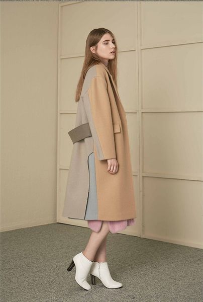 loose wool coat 2018 autumn winter women woolen overcoat fashion elegant cocoon type coat d244, Black
loose wool coat 2018 autumn winter women woolen overcoat fashion elegant cocoon type coat d244, Black