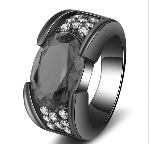 black gold inlaid zircon ring black gunmetal gold ring with oval jewellery weddings party gifts, Slivery;golden
black gold inlaid zircon ring black gunmetal gold ring with oval jewellery weddings party gifts, Slivery;golden