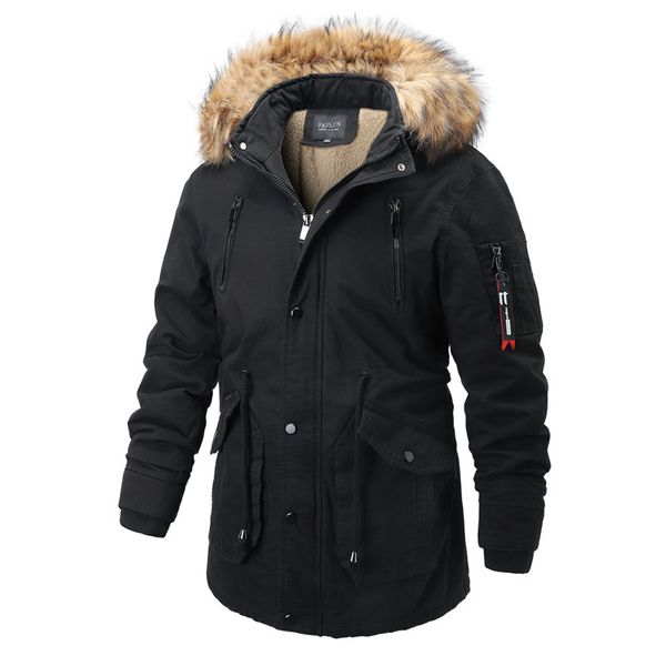 mens autumn winter medium length thickened cotton padded clothes wool collar coat boy warm outercoat, Tan;black
mens autumn winter medium length thickened cotton padded clothes wool collar coat boy warm outercoat, Tan;black