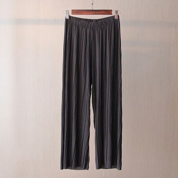 women's pants holiday summer casual stylish long elastic waist trousers, Black;white
women's pants holiday summer casual stylish long elastic waist trousers, Black;white