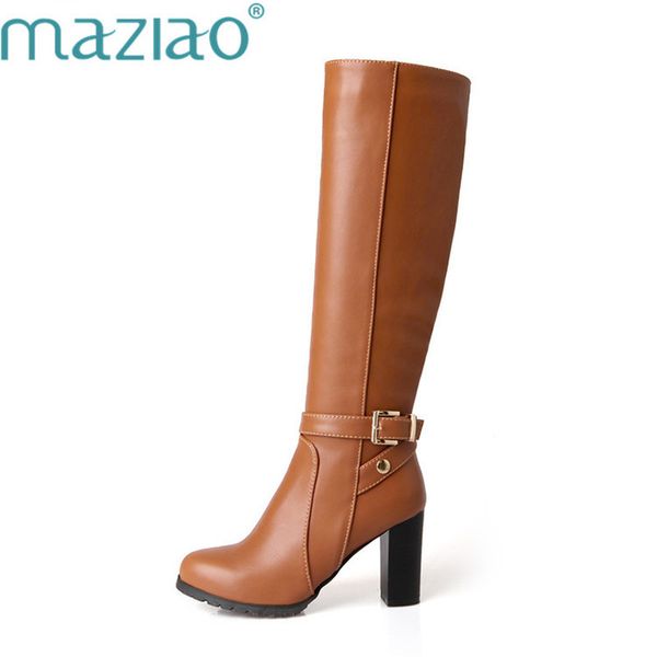 maziao 2019 plus size 34-43 women boots square heels round toe knee-high boots woman shoes winter boots black brown ly191224
maziao 2019 plus size 34-43 women boots square heels round toe knee-high boots woman shoes winter boots black brown ly191224