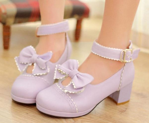 2019 women's shoes in spring and autumn with new style middle heel coarse heel round head bowknot @2282, Black
2019 women's shoes in spring and autumn with new style middle heel coarse heel round head bowknot @2282, Black