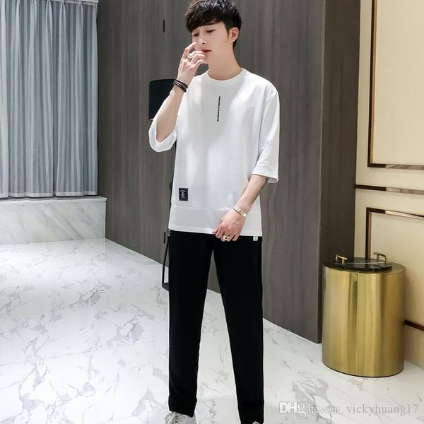 2019 summer mens clothes fashion o-neck breathable long pants casual menswear set, Gray
2019 summer mens clothes fashion o-neck breathable long pants casual menswear set, Gray