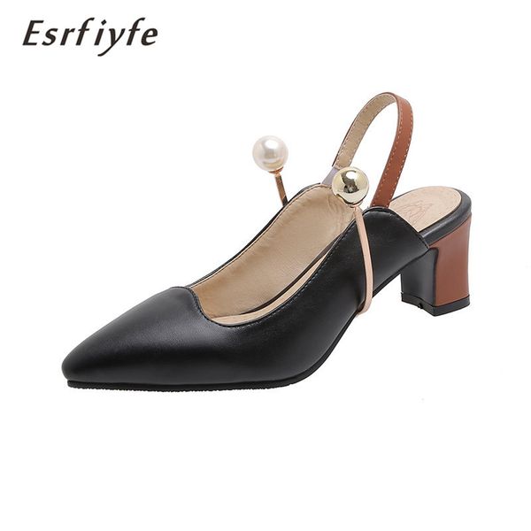 esrfiyfe 2020 new pointed toe ladies sandals fashion square heel shoes spring summer pearl casual med heel women sandals, Black
esrfiyfe 2020 new pointed toe ladies sandals fashion square heel shoes spring summer pearl casual med heel women sandals, Black