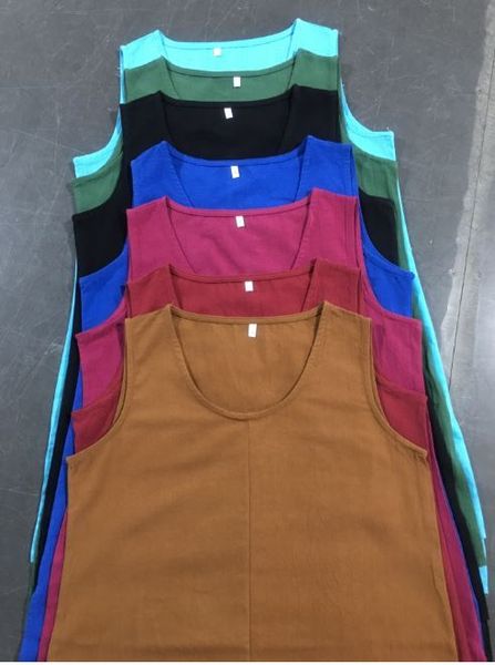 2020 european and american women's new pure color u collar linen loose fashion sleeveless tank top, White 
2020 european and american women's new pure color u collar linen loose fashion sleeveless tank top, White