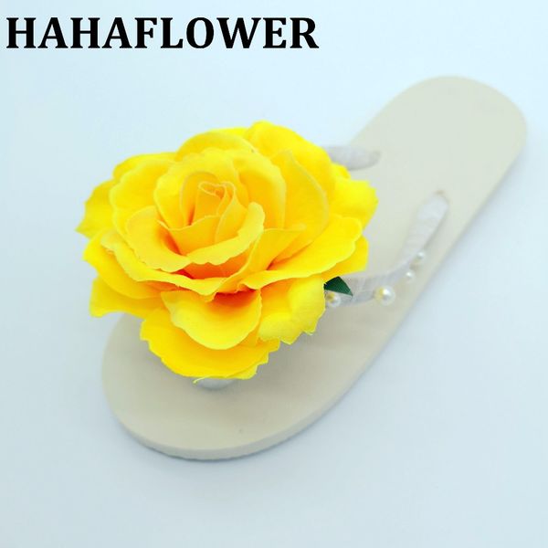 hahaflower summer fashion female womens outdoor indoor flat flip flops shoes beach sandals ladies comfortable slippers, Black