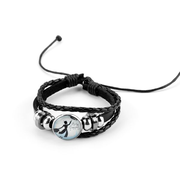 fantasy mary poppins girl charm bracelet personalized multilayer leather bracelet handmade round glass cabochon bangle, Black
fantasy mary poppins girl charm bracelet personalized multilayer leather bracelet handmade round glass cabochon bangle, Black