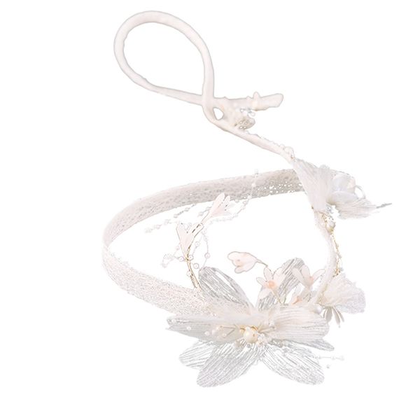 bride wedding headdress super fairy sweet pearl handmade hairband lace headdress accessories romantic, Golden;white
bride wedding headdress super fairy sweet pearl handmade hairband lace headdress accessories romantic, Golden;white