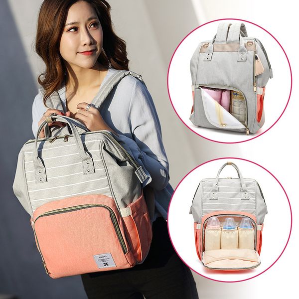 striped diaper bag multi-function mummy bag fashion mommy bao ma out backpack large capacity mother's
striped diaper bag multi-function mummy bag fashion mommy bao ma out backpack large capacity mother's