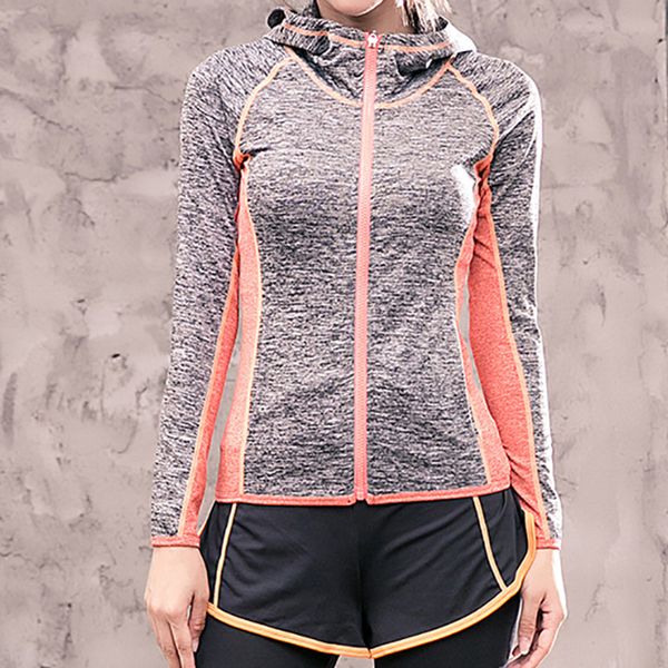 women running jackets hooded zipper sport jacket windproof long sleeve yoga shirts outdoor fitness gym workout sportswear, Black;red
women running jackets hooded zipper sport jacket windproof long sleeve yoga shirts outdoor fitness gym workout sportswear, Black;red