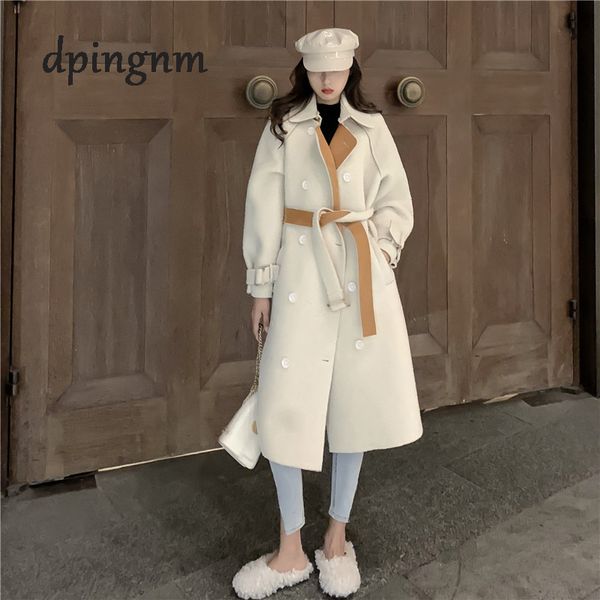 women's wool & blends ong sleeve winter coat women europe style plus size casaco feminino ladies autumn slim long woolen coats z5405, Black
women's wool & blends ong sleeve winter coat women europe style plus size casaco feminino ladies autumn slim long woolen coats z5405, Black