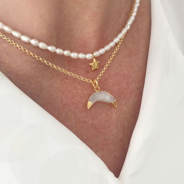 women exquisite natural small pearl necklace fashion pentagram cute wild choker party birthday present for girls 2020, Golden;silver
women exquisite natural small pearl necklace fashion pentagram cute wild choker party birthday present for girls 2020, Golden;silver