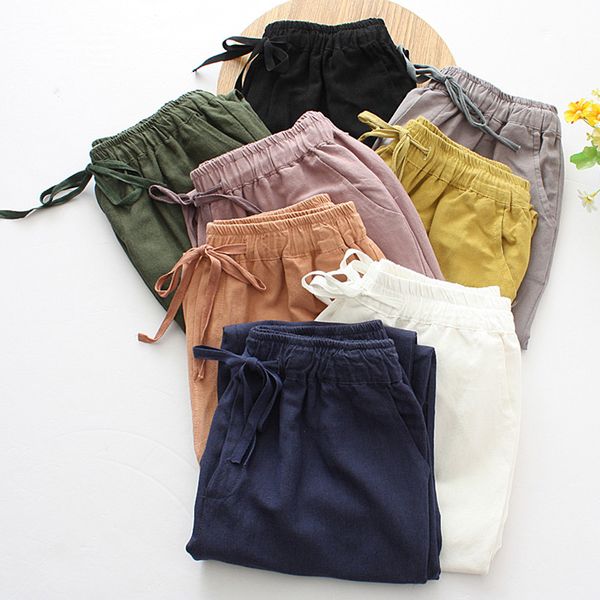 casual cotton and linen pants women lace up spring summer pants sweatpants women high waist harem pantalon femme c6051, Black;white
casual cotton and linen pants women lace up spring summer pants sweatpants women high waist harem pantalon femme c6051, Black;white