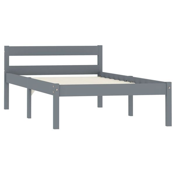 bed frame gray solid wood pine 100 * 200 cm bedroom furniture 
bed frame gray solid wood pine 100 * 200 cm bedroom furniture