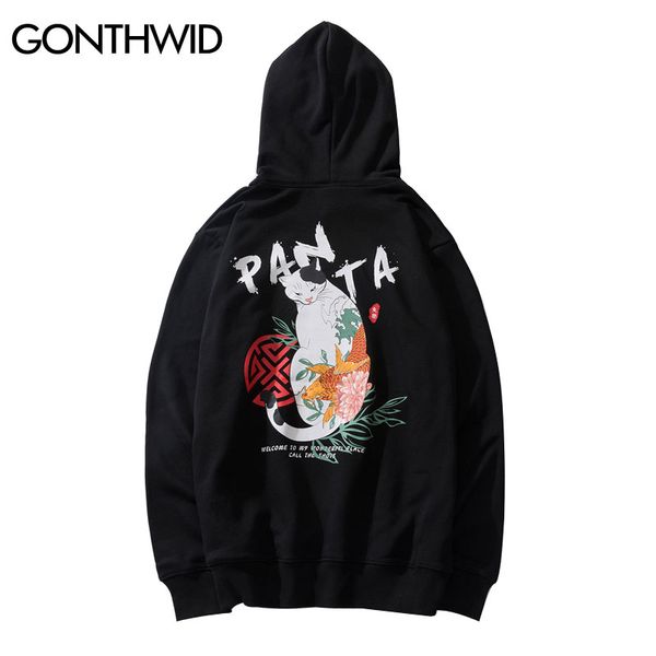gonthwid japanese style tattoo cat fish koi carp print hooded sweatshirts pullover hoodies streetwear hip hop harajuku casual, Black
gonthwid japanese style tattoo cat fish koi carp print hooded sweatshirts pullover hoodies streetwear hip hop harajuku casual, Black