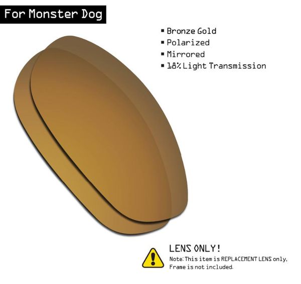 smartvlt polarized sunglasses replacement lenses for monster dog - bronze gold
smartvlt polarized sunglasses replacement lenses for monster dog - bronze gold