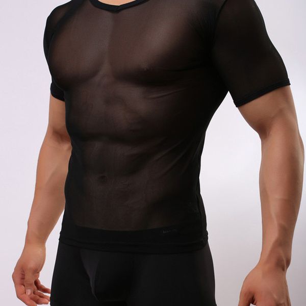 men t shirts transparent mesh see through tees man tshirt oneck singlet gay male casual clothes tshirt clothing, White;black
men t shirts transparent mesh see through tees man tshirt oneck singlet gay male casual clothes tshirt clothing, White;black
