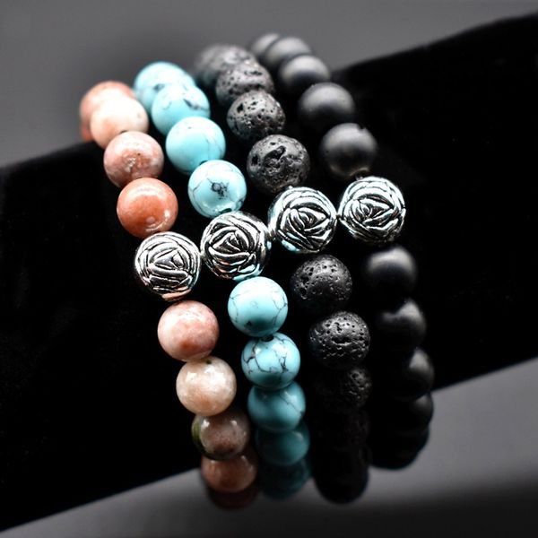 annie leblanc bracelets rose flower beads bracelets elastic adjustable bangles 8mm natural stones bangle jewelry for women men dhl wholesale, Black
annie leblanc bracelets rose flower beads bracelets elastic adjustable bangles 8mm natural stones bangle jewelry for women men dhl wholesale, Black