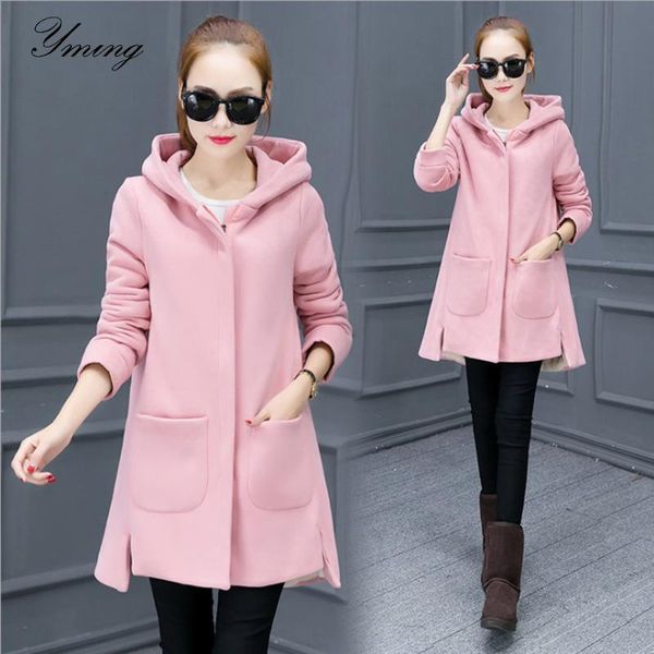 yming women's plush thick clothes hooded loose student coat solid color slim coat long sleeve zip sweatshirt, Black
yming women's plush thick clothes hooded loose student coat solid color slim coat long sleeve zip sweatshirt, Black