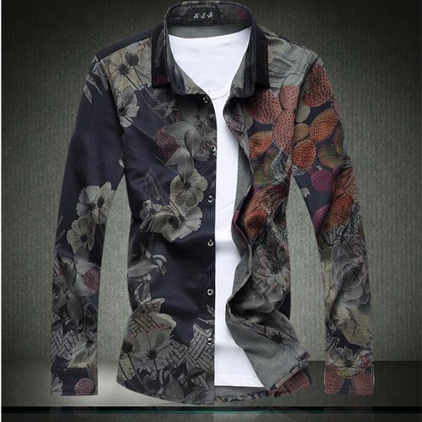 black printed flower mens shirts casual slim fit long sleves hawaiian shirt men shirts 2020 designer luxury men, White;black
black printed flower mens shirts casual slim fit long sleves hawaiian shirt men shirts 2020 designer luxury men, White;black