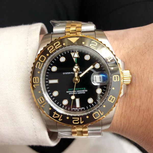 2019 newly listed v3 version gmt mens watch ceramic rotating bezel big magnifier asia 2836 automatic movement stainless solid clasp, Slivery;brown
2019 newly listed v3 version gmt mens watch ceramic rotating bezel big magnifier asia 2836 automatic movement stainless solid clasp, Slivery;brown