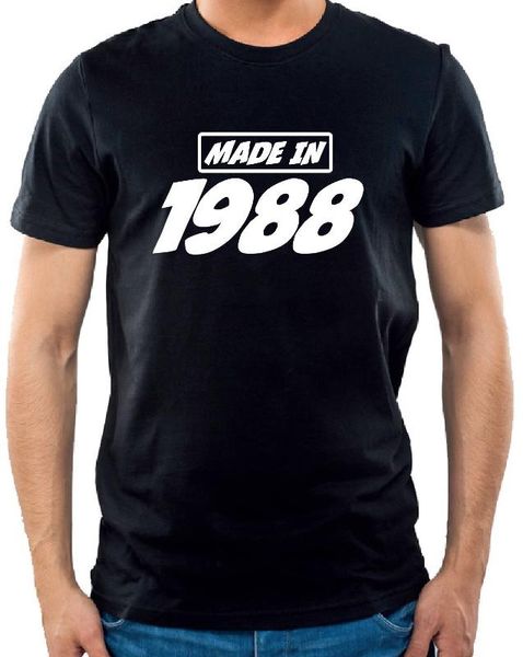 men t shirt 2019 summer male o-neck made in 1988 - birthday gifts born int shirt designer, White;black
men t shirt 2019 summer male o-neck made in 1988 - birthday gifts born int shirt designer, White;black