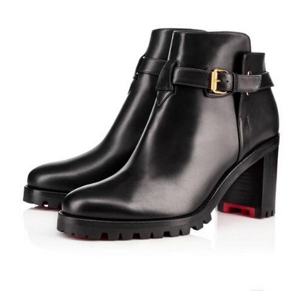 fashion women red bottom boots black genuine leather communa ankle boots for women flat party dress winter luxury designer shoes size 35-42
fashion women red bottom boots black genuine leather communa ankle boots for women flat party dress winter luxury designer shoes size 35-42