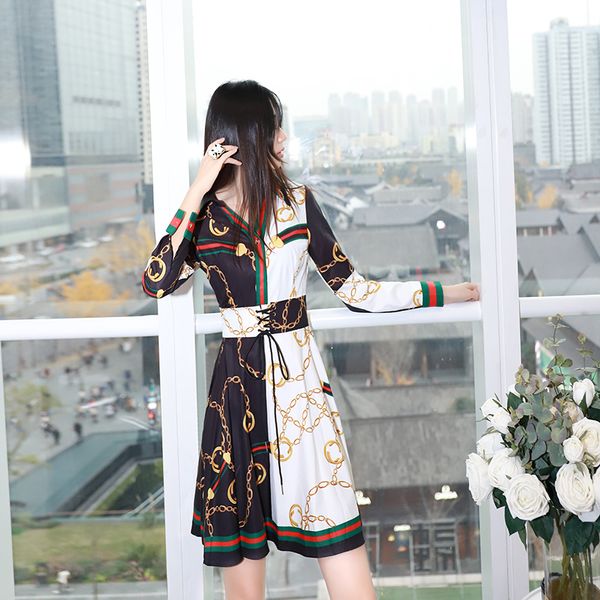 xiaomoli goddess fan v long-sleeved belt waist bottom fashion positioning flower dress 2019 new, Black;gray
xiaomoli goddess fan v long-sleeved belt waist bottom fashion positioning flower dress 2019 new, Black;gray