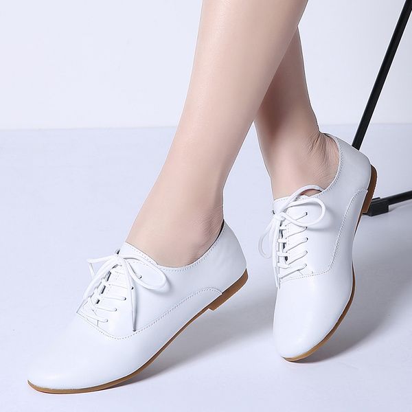 2019 autumn ballet flats shoes genuine leather woman loafers ballerina flat chaussure femme ladies oxford shoes for women 051, Black
2019 autumn ballet flats shoes genuine leather woman loafers ballerina flat chaussure femme ladies oxford shoes for women 051, Black