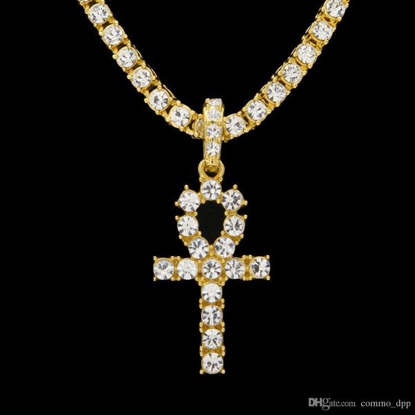 egyptian ankh key of life necklaces mens iced out bling crystal cross pendant gold silver tennis chain for women rapper hip hop jewelry gift
egyptian ankh key of life necklaces mens iced out bling crystal cross pendant gold silver tennis chain for women rapper hip hop jewelry gift
