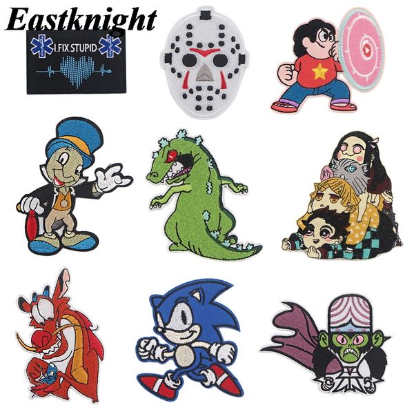 k1880 puppet anime embroidered iron on patches badge patchwork sewing applique t-shirt backpack badge sticker 1 pcs, Gray
k1880 puppet anime embroidered iron on patches badge patchwork sewing applique t-shirt backpack badge sticker 1 pcs, Gray