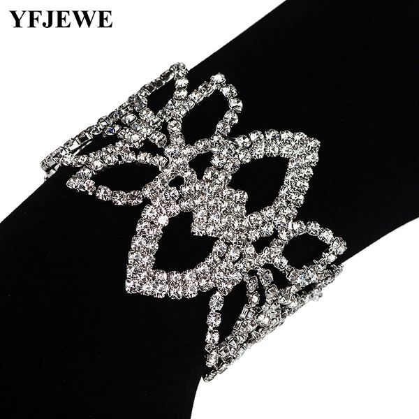 yfjewe women crystal bangle with white stone woman jewelry flower chain link bracelet b202, Black
yfjewe women crystal bangle with white stone woman jewelry flower chain link bracelet b202, Black
