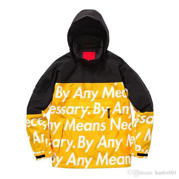 15fw thenf x box logo by any means necessary pullover jacket men women coats fashion outerwear s~xl hfyrf006, Black;brown
15fw thenf x box logo by any means necessary pullover jacket men women coats fashion outerwear s~xl hfyrf006, Black;brown