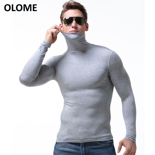autumn and winter high collar thermal underwear men's modal thin long sleeve bottoming shirt casual autumn pullover single piece, Black
autumn and winter high collar thermal underwear men's modal thin long sleeve bottoming shirt casual autumn pullover single piece, Black