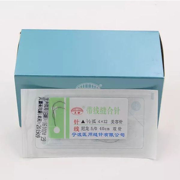makeup tools/accessories suture needle microsurgery nylon monofilament wire round head needle double needles 10pc/set
makeup tools/accessories suture needle microsurgery nylon monofilament wire round head needle double needles 10pc/set
