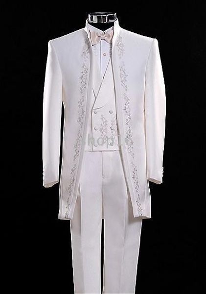 classic embroidery tuxedos groom wedding men suits mens wedding suits tuxedo costumes de smoking pour hommes men(jacket+pants+tie+vest) 205, Black;gray
classic embroidery tuxedos groom wedding men suits mens wedding suits tuxedo costumes de smoking pour hommes men(jacket+pants+tie+vest) 205, Black;gray