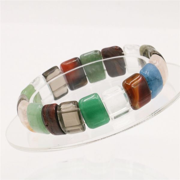 fashion multicolor natural crystal stone agates jewelry beads bracelets for women accessories festival gift 7.5inch y211, Black
fashion multicolor natural crystal stone agates jewelry beads bracelets for women accessories festival gift 7.5inch y211, Black
