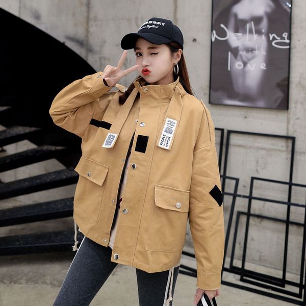весна осень новый корейский патч инструменты куртка женская harajuku свободные бф бейсбол одежда женская полупальто, Black;brown
весна осень новый корейский патч инструменты куртка женская harajuku свободные бф бейсбол одежда женская полупальто, Black;brown