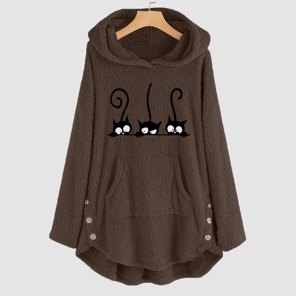oversize hoodie womens fleece teddy hoodies cat print warm hooded pullover sweatshirts jumper women hoodie sweatshirt 2019, Black
oversize hoodie womens fleece teddy hoodies cat print warm hooded pullover sweatshirts jumper women hoodie sweatshirt 2019, Black